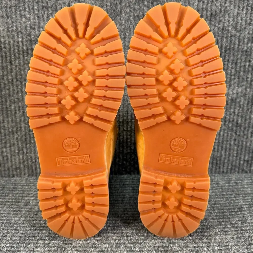 Timberland Premium 6 Inch Boys Size 5 Wheat Nubuck Boots Fits Women's 7 Approx